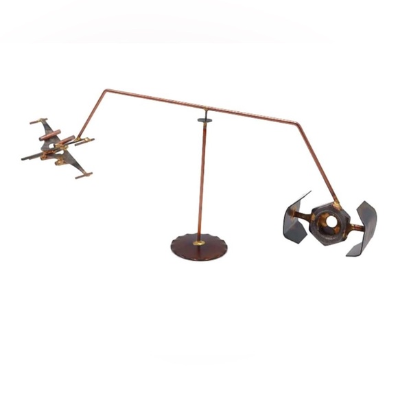 Star Wars Metal Balanced X Wing Star Fighter/Tie Fighter Collectible Sculpture - Picture 9 of 10